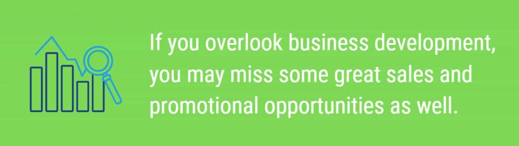 Overlooking business development