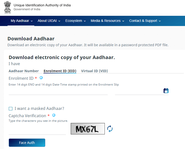 check aadhar card status img2