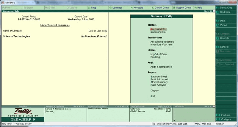 Tally erp 9