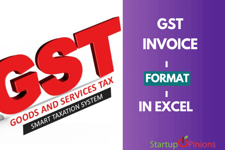 gst invoice format in excel