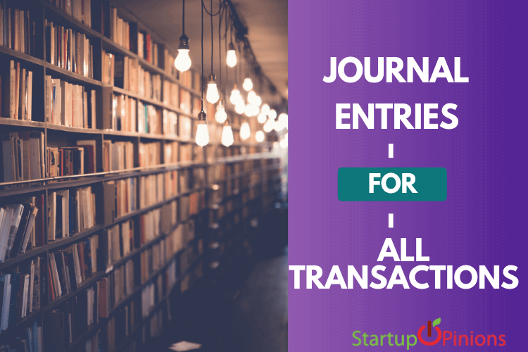 journal entries for all transactions