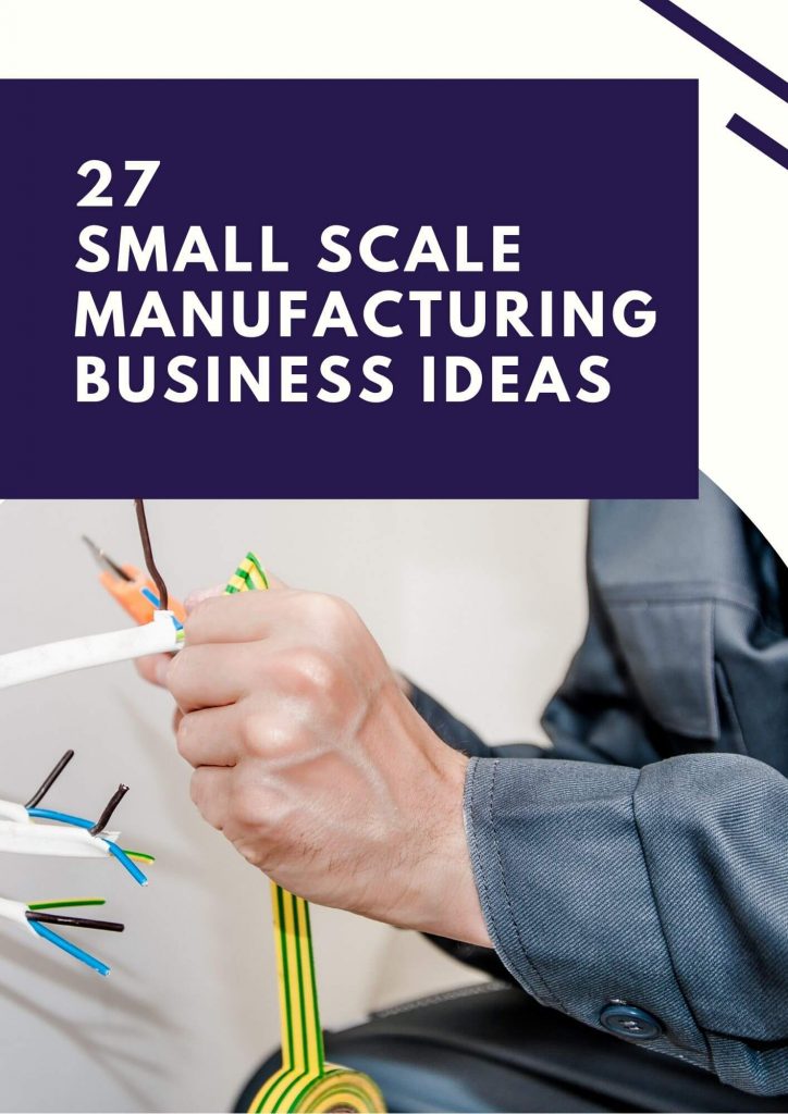 27 manufacturing business ideas in india