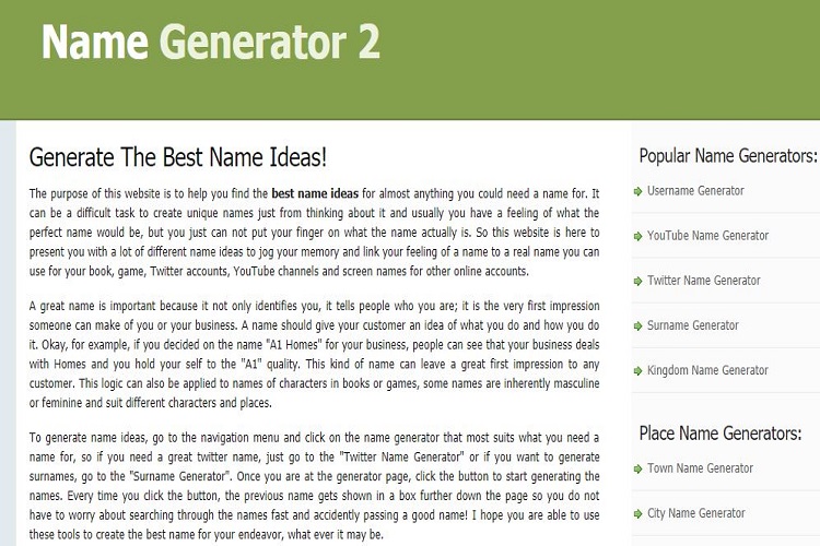 youtube name generator