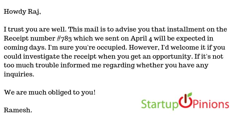 how to ask for payment professionally