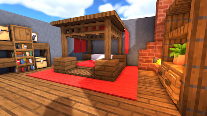 Fancy Wooden Bedroom