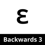 backwards 3 sign
