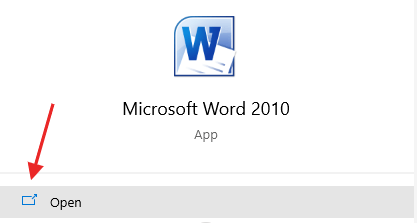 ms word