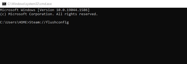 steam flushconfig
