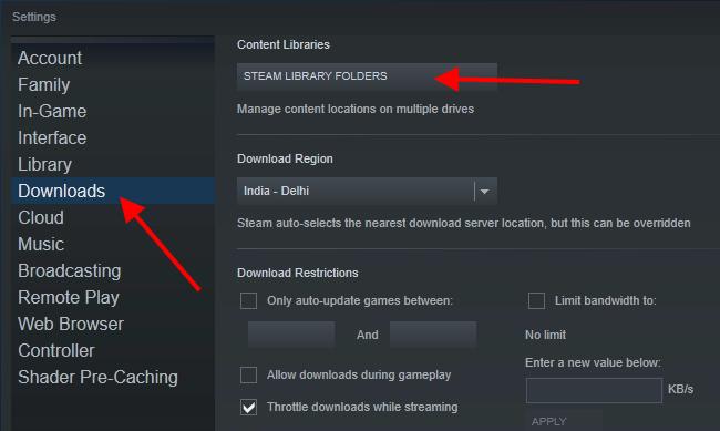 steam library folders repair