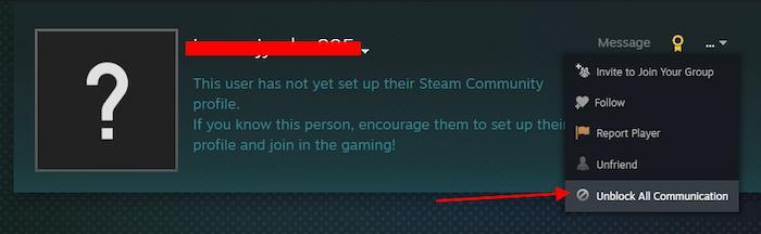 steam unblock all communication