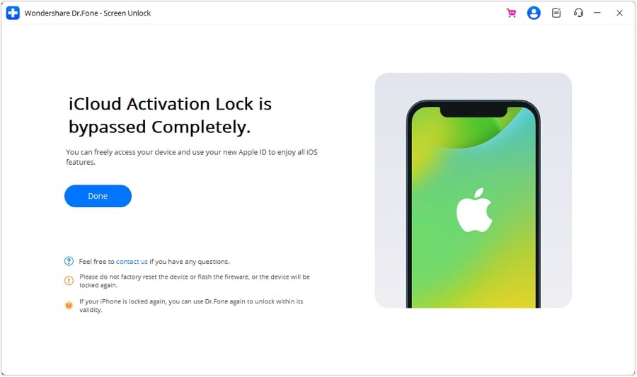 Icloud activation lock is completely