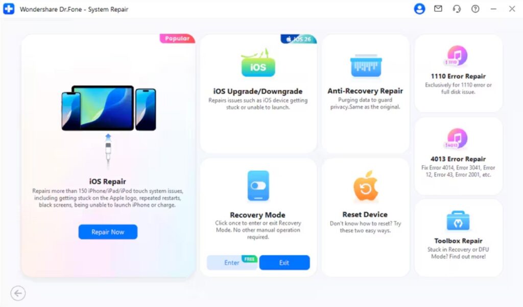 Wondershare - system repair