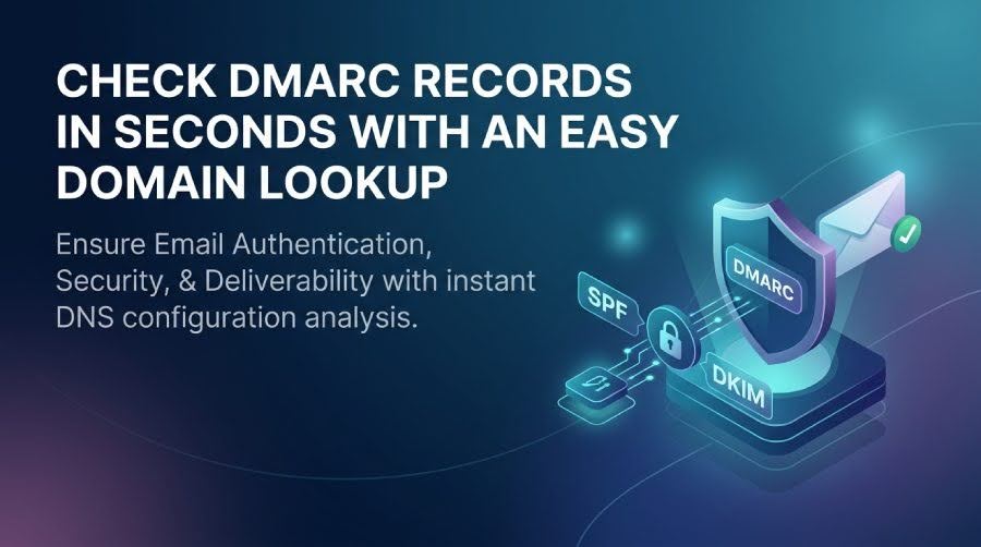 Check DMARC Records In Seconds With An Easy Domain Lookup